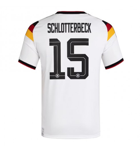 Saksa Nico Schlotterbeck #15 Kotipaita MM-kisat 2026 Lyhythihainen Saksa Nico Schlotterbeck #15 Kotipaita MM-kisat 2026 Lyhythihainen